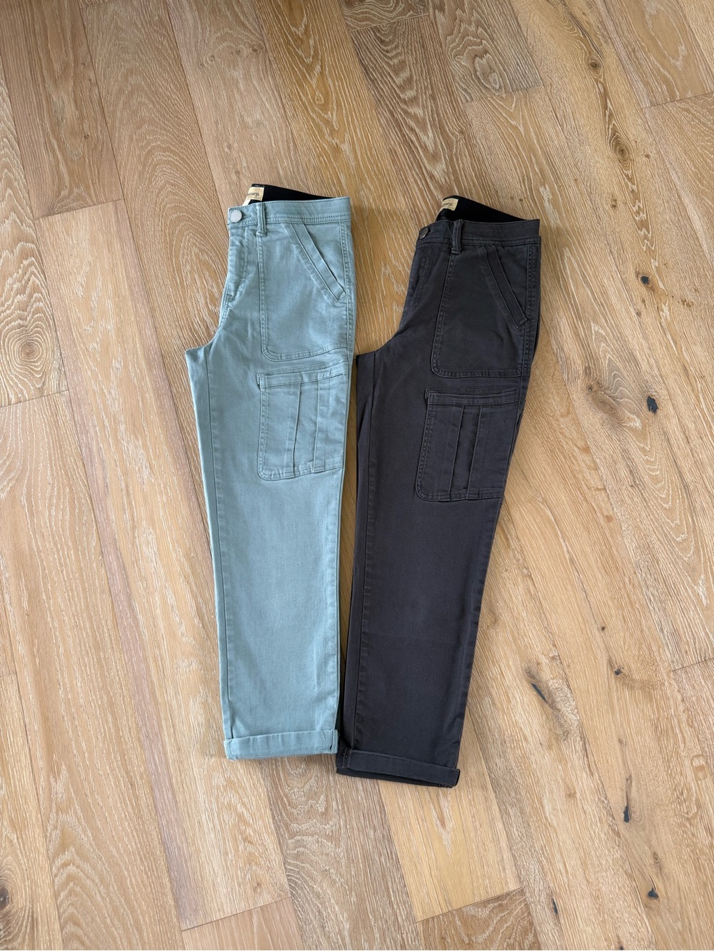 2 pr Democracy Ab Solution High Rise Roll Cuff Cargo Pocket Utility Pants Size 4